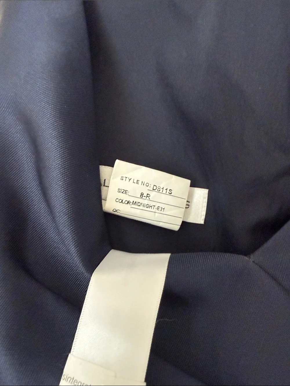 ALFRED SUNG Navy V-Neck Sleeveless Maxi Dress - Picture 3 of 8